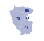 Carte des établissements de France