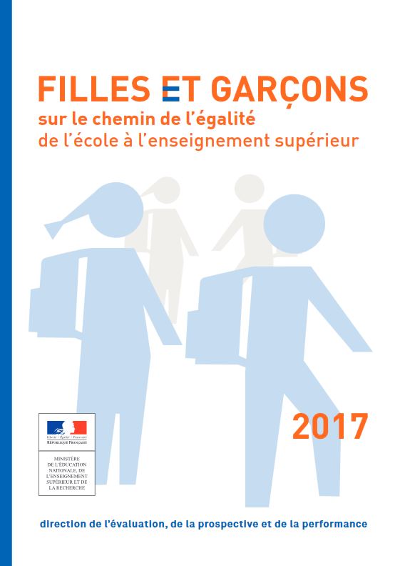 Couverture note DEPP Filles et garçons sur le chemin de l'égalité