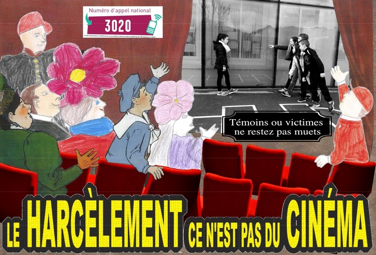 Non au harcèlement affiche
